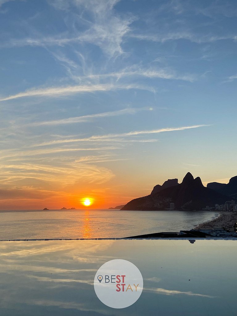Fantástica Cobertura com Vista Pôr do Sol Ipanema