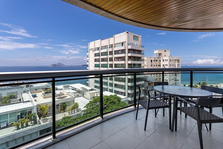 Apt com Vista Fantástica de Ipanema e Arpoador