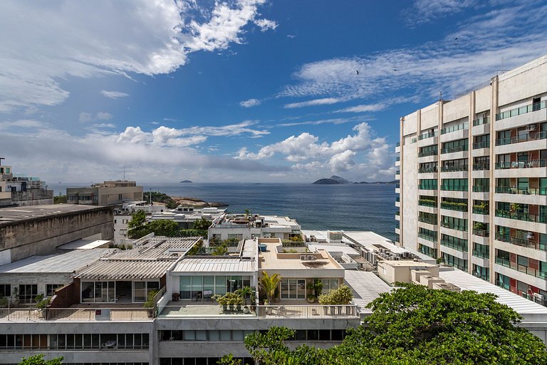 Apt com Vista Fantástica de Ipanema e Arpoador