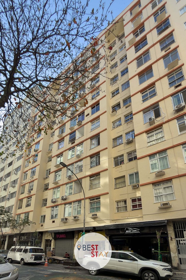 Apartamento a 1 Quadra da Praia de Copacabana