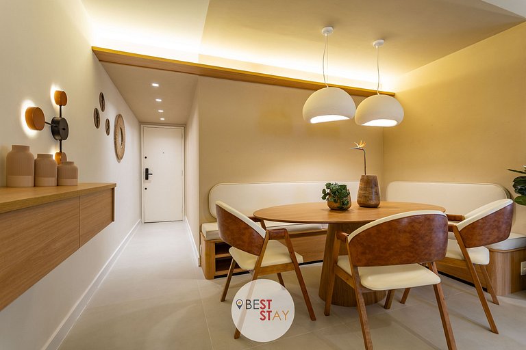 Lindo apartamento no melhor ponto do Leblon