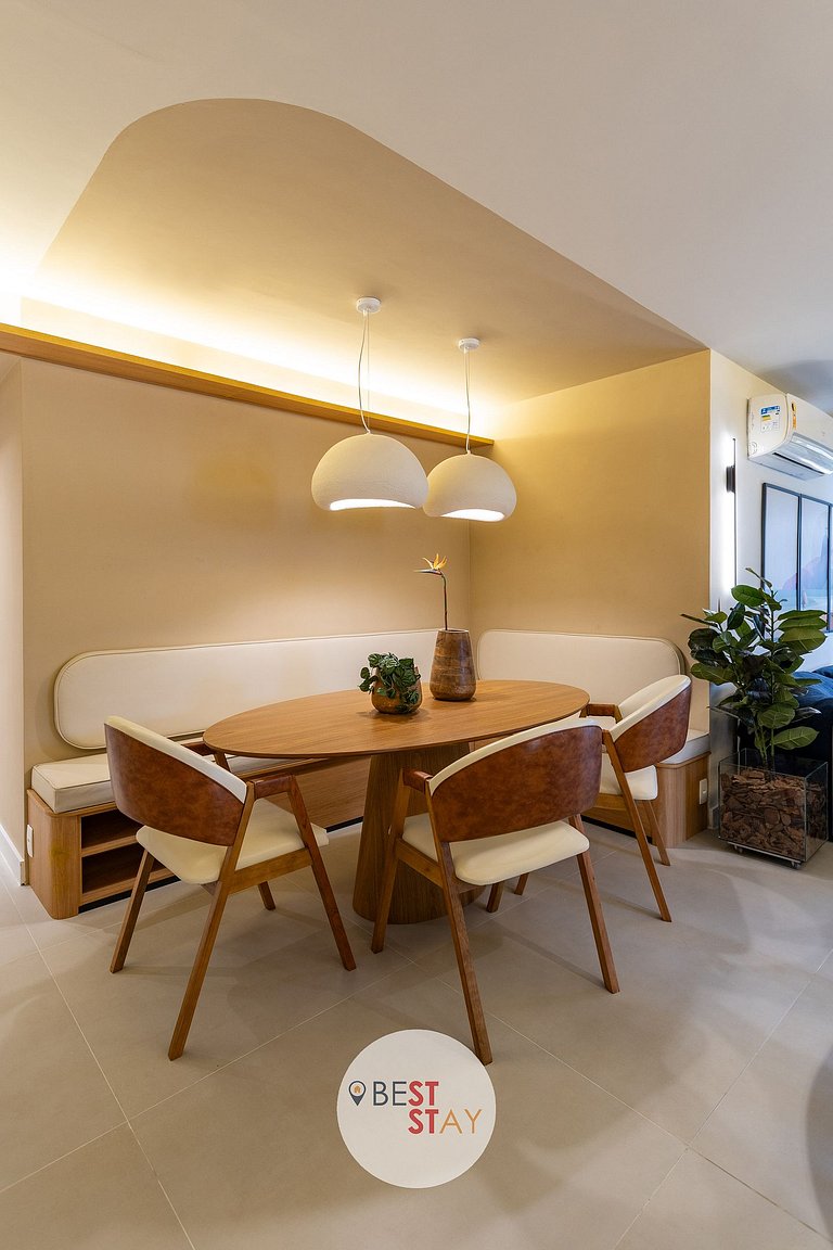Lindo apartamento no melhor ponto do Leblon
