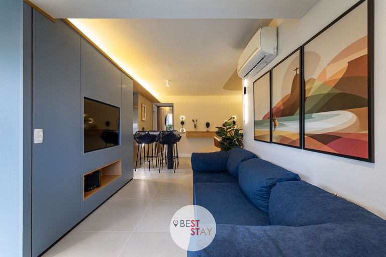 Lindo apartamento no melhor ponto do Leblon