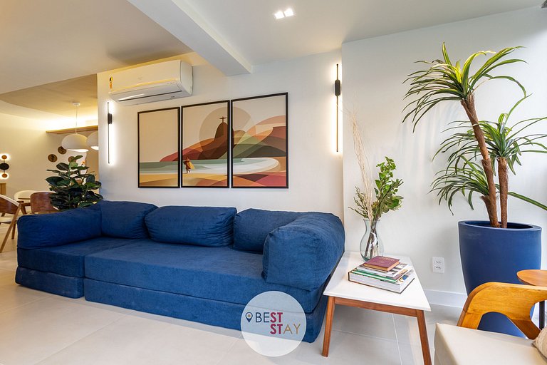 Lindo apartamento no melhor ponto do Leblon