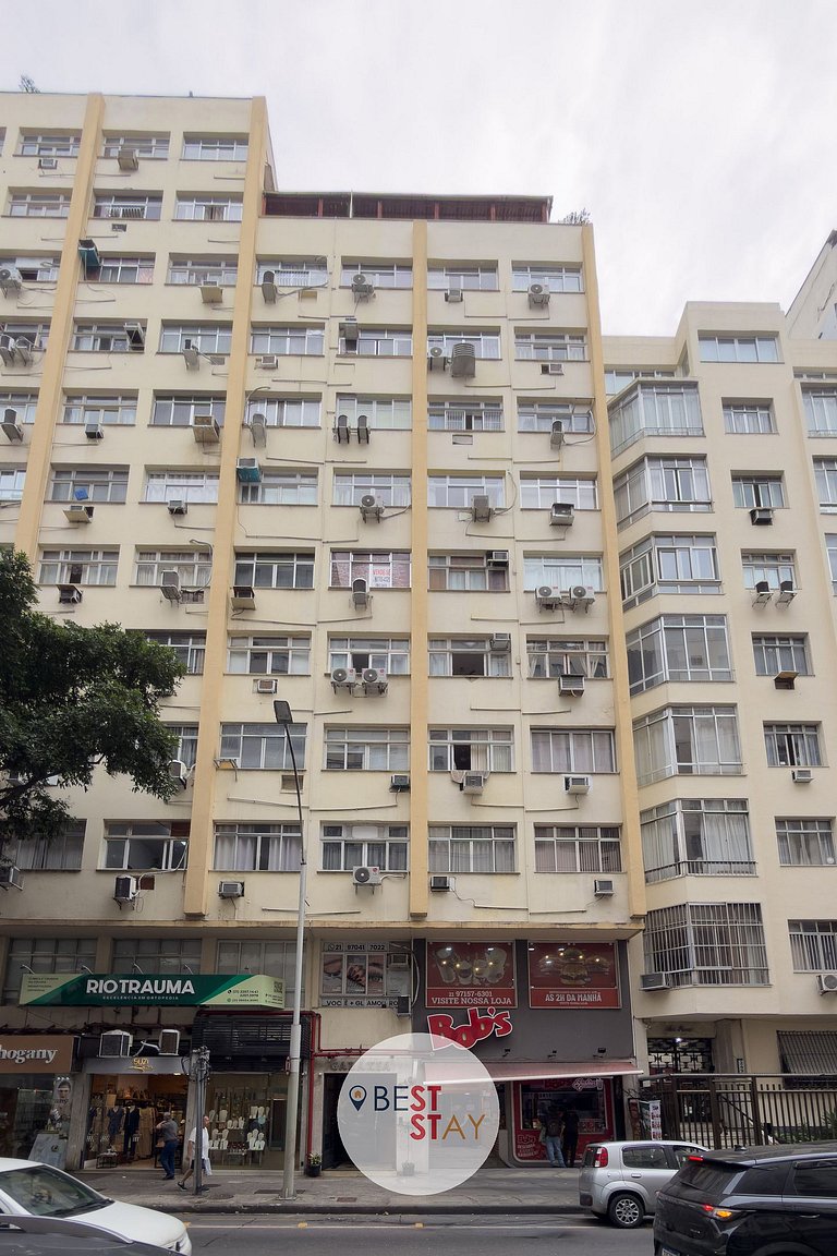 Estiloso Loft a 2 Quadras da Praia de Copacabana