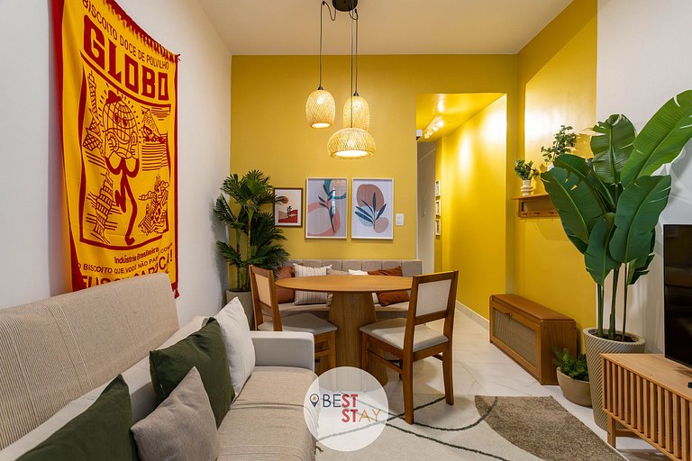 Estiloso Loft a 2 Quadras da Praia de Copacabana