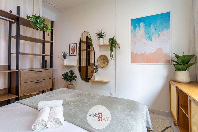 Estiloso Loft a 2 Quadras da Praia de Copacabana